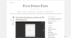 Desktop Screenshot of fourstringfarm.com