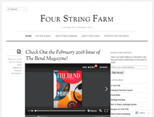 Tablet Screenshot of fourstringfarm.com